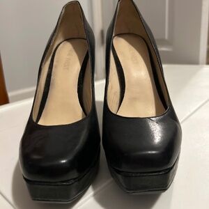 Nine West Black platform heels
